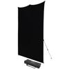 Westcott 8'x8' Black X-Drop Pro Wrinkle-Resistant Backdrop Kit - for Headshots, Portraits, Video Interviews, and Photo Booths view 1