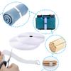 Amsthow Cinch Cable Straps Nylon Straps 39ft White 1 inch Wide Hook and Loop Roll With 50Pcs Metal Buckles Long Adjustable Management Cords Organized Cable Ties view 4