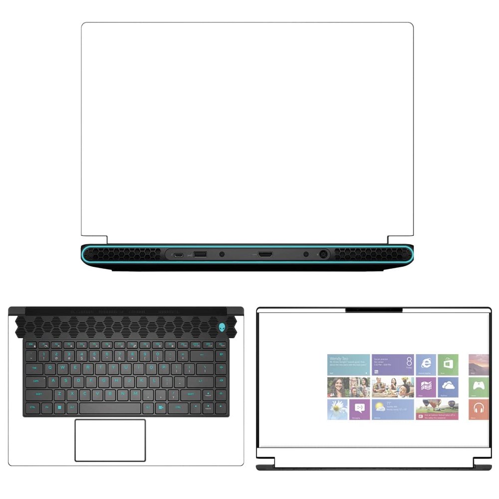 Decalrus - Protective Decal Sticker for The Alienware M15 R7 15 AWM15R7 (15.6" Screen) case Cover wrap AWm15r7-79