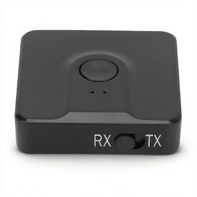 Bluetooth 5.0 Transmitter and Receiver,Multifunction 2 in 1 Audio Adapter,Splitter for TV/Headphones/PC/Home Stereo/Speakers