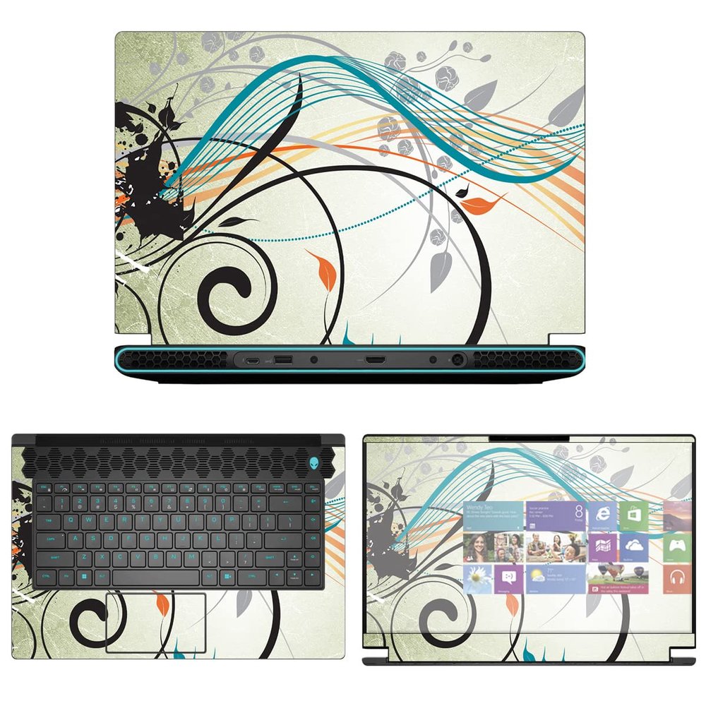 Decalrus - Protective Decal Sticker for The Alienware M15 R7 15 AWM15R7 (15.6" Screen) case Cover wrap AWm15r7-200