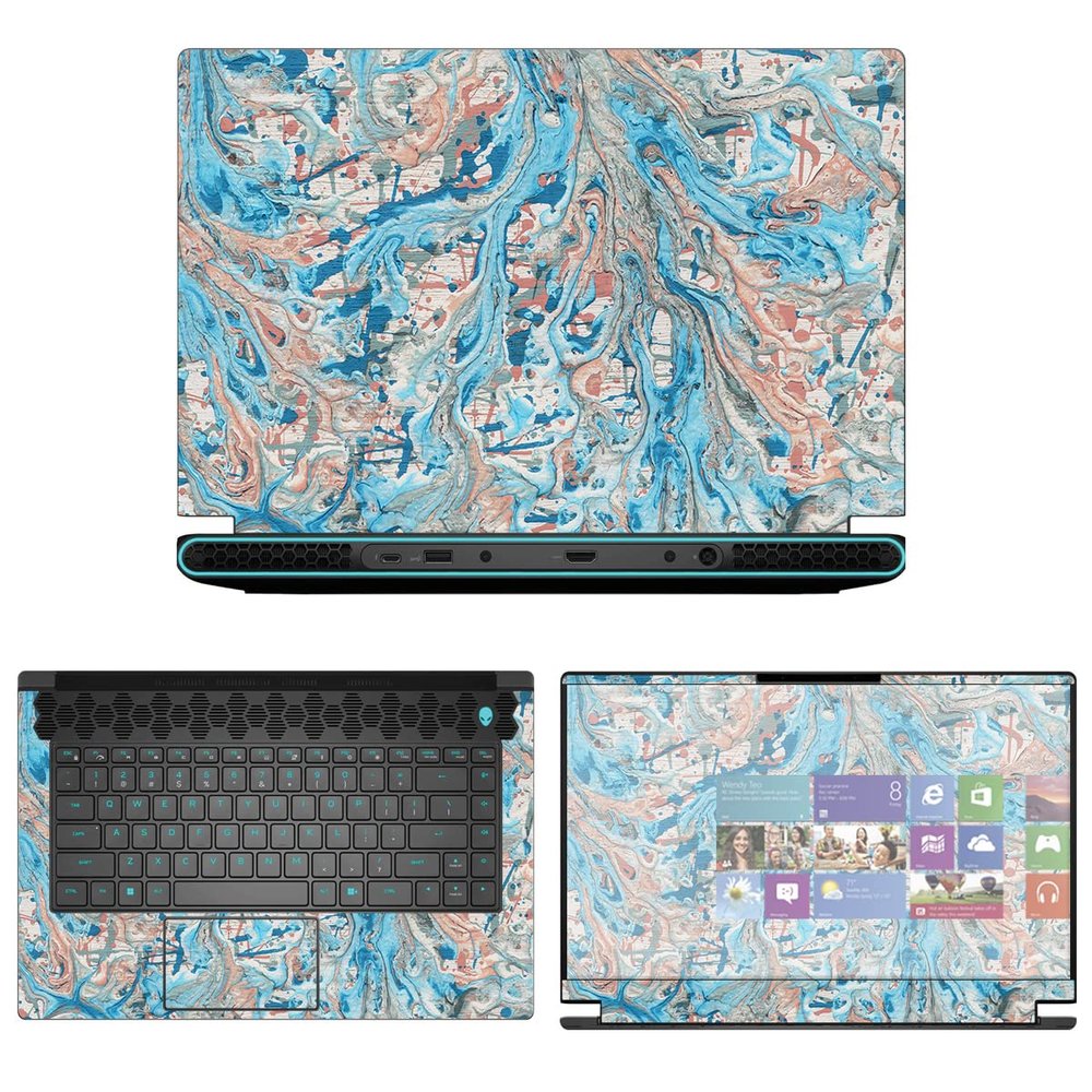 Decalrus - Protective Decal Sticker for The Alienware M15 R7 15 AWM15R7 (15.6" Screen) case Cover wrap AWm15r7-243