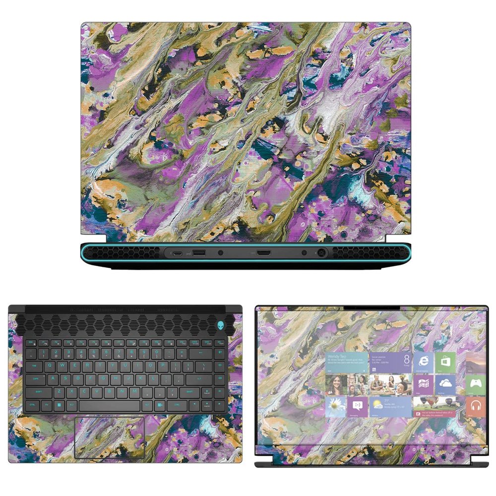 Decalrus - Protective Decal Sticker for The Alienware M15 R7 15 AWM15R7 (15.6" Screen) case Cover wrap AWm15r7-244