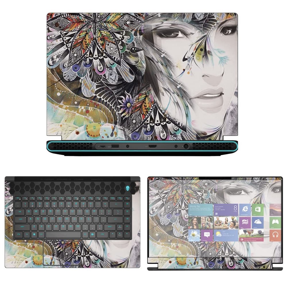 Decalrus - Protective Decal Sticker for The Alienware M15 R7 15 AWM15R7 (15.6" Screen) case Cover wrap AWm15r7-53