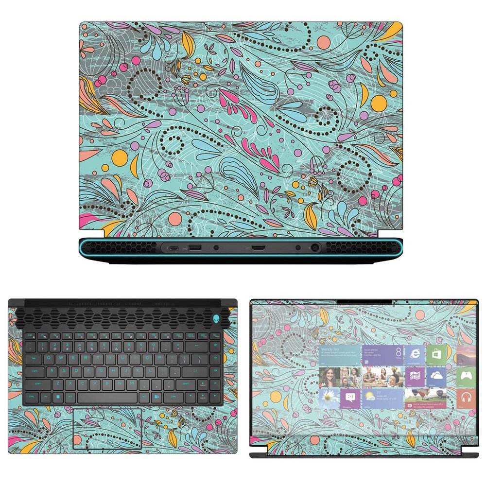 Decalrus - Protective Decal Sticker for The Alienware M15 R7 15 AWM15R7 (15.6" Screen) case Cover wrap AWm15r7-219