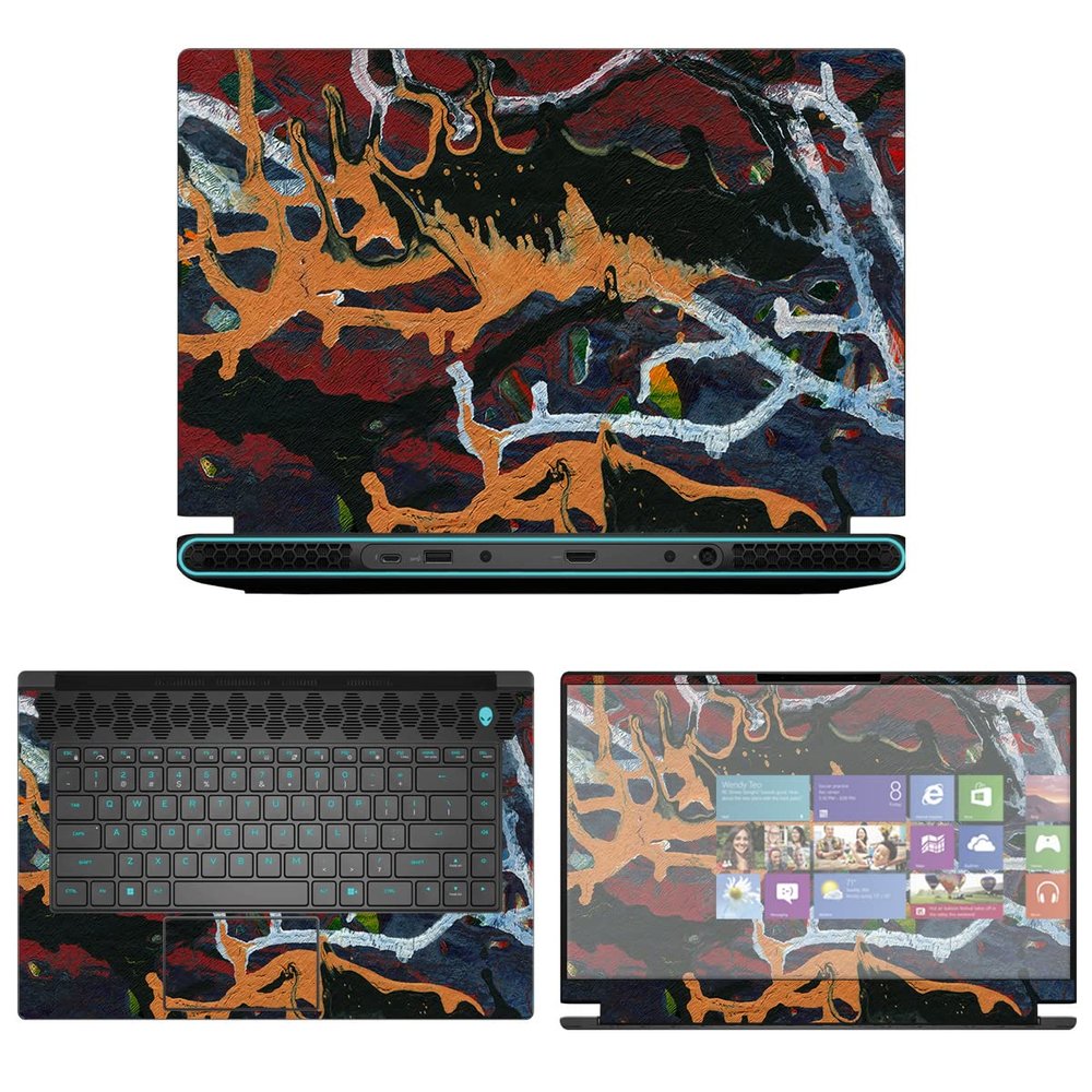 Decalrus - Protective Decal Sticker for The Alienware M15 R7 15 AWM15R7 (15.6" Screen) case Cover wrap AWm15r7-232