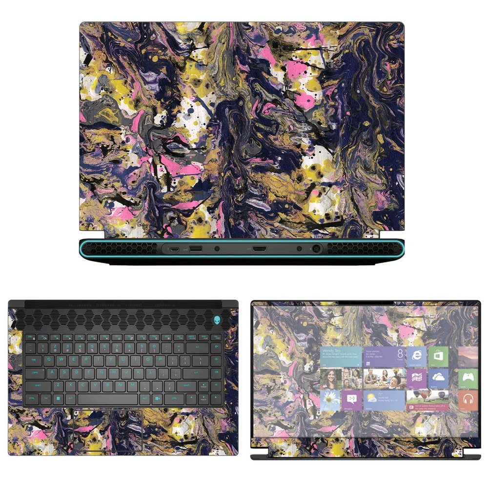 Decalrus - Protective Decal Sticker for The Alienware M15 R7 15 AWM15R7 (15.6" Screen) case Cover wrap AWm15r7-247