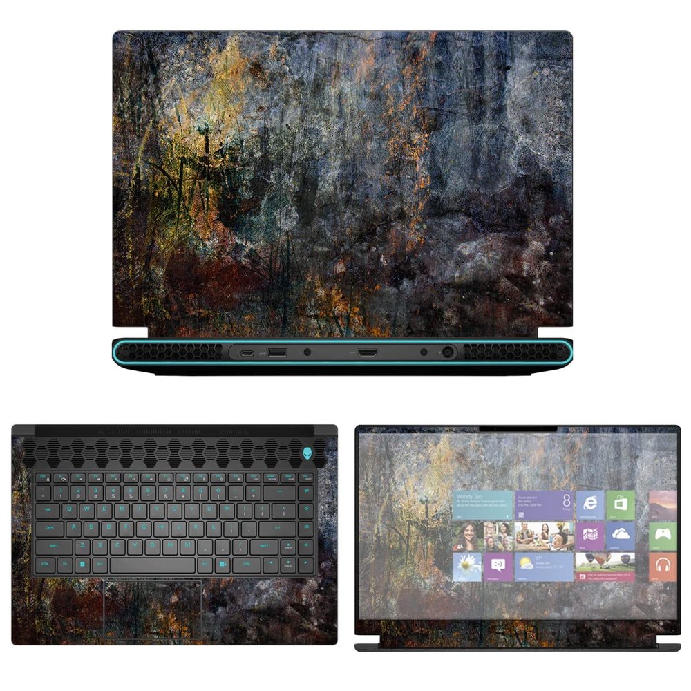 Decalrus - Protective Decal Sticker for The Alienware M15 R7 15 AWM15R7 (15.6" Screen) case Cover wrap AWm15r7-146