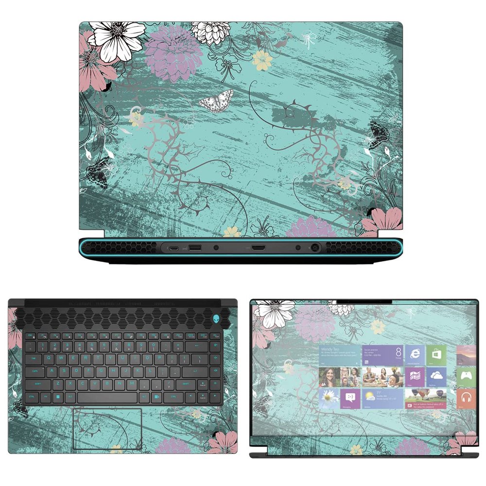 Decalrus - Protective Decal Sticker for The Alienware M15 R7 15 AWM15R7 (15.6" Screen) case Cover wrap AWm15r7-212