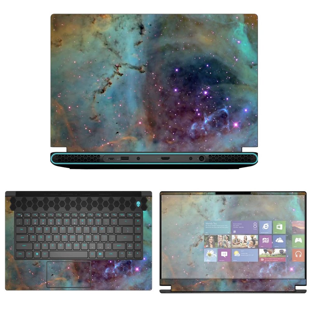 Decalrus - Protective Decal Sticker for The Alienware M15 R7 15 AWM15R7 (15.6" Screen) case Cover wrap AWm15r7-74