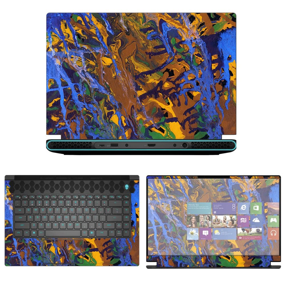 Decalrus - Protective Decal Sticker for The Alienware M15 R7 15 AWM15R7 (15.6" Screen) case Cover wrap AWm15r7-235