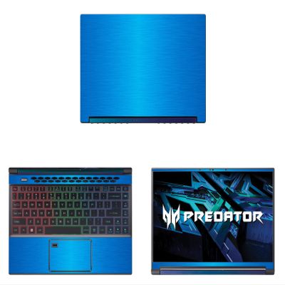 Decalrus - Protective Decal for The Acer Predator Triton 300 SE 14 PT314-52 (14" Screen) Laptop LITE Blue Texture Brushed Aluminum Cover wrap BAacerPredator300se_pt314LiteBlue
