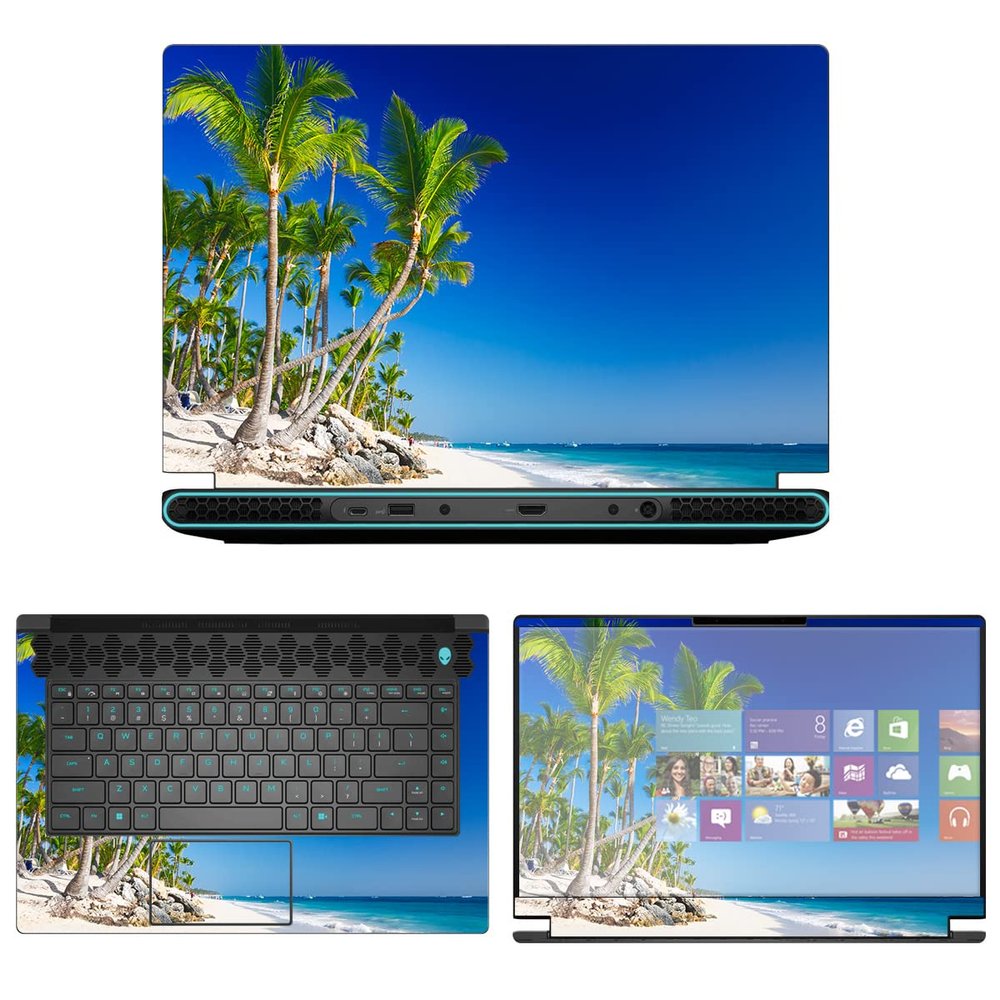 Decalrus - Protective Decal Sticker for The Alienware M15 R7 15 AWM15R7 (15.6" Screen) case Cover wrap AWm15r7-123