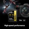 Lexar GOLD Series Professional 1800x 512GB UHS-II SDXC Memory Card view 3