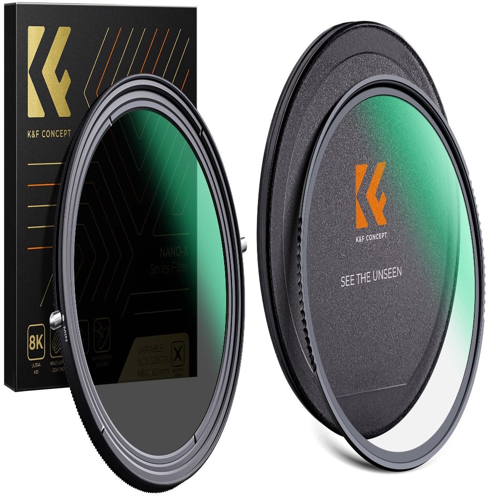 72mm ND2-ND32 & CPL 2-in-1, Shockproof MCUV Filter Kits (2 Pcs) with 28 Multi-Layer Coated