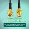 10ft WiFi Antenna Extension Cable RG174 RF SMA Male to SMA Female Coaxial Cable Low Loss Gold Plated Pigtail for Wireless LAN Router Bridge External Antenna Equipment 4pack view 3