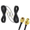 10ft WiFi Antenna Extension Cable RG174 RF SMA Male to SMA Female Coaxial Cable Low Loss Gold Plated Pigtail for Wireless LAN Router Bridge External Antenna Equipment 2pack view 1