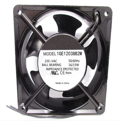 1GE12038B2M 230VAC 16/15W 50/60Hz 120x120x38mm 2-Wire Cooling Fan
