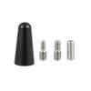 X AUTOHAUX 3cm Antenna Cap Car Panel Short Stop Thread Rod Antenna Roof Decorative Cover Auto Adapter Radio with 4 5 6cm Aluminum Alloy Adapter view 1