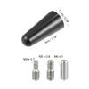 X AUTOHAUX 3cm Antenna Cap Car Panel Short Stop Thread Rod Antenna Roof Decorative Cover Auto Adapter Radio with 4 5 6cm Aluminum Alloy Adapter view 4