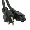 3 Prong 15 Ft Short Laptop Power Cord C5 to NEMA 5-15P for HP Dell IBM Asus Sony Toshiba Lenovo Acer Gateway Compaq Chromebook ProBook Elitebook Notebook 490371-001 AC Adapter Charger Wall Plug Cable view 2