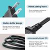 2 Prong AC Power Cord Fit for ONN. 100008736, JBL PartyBox 100 200 300 1000 310 710 1000 On-The-Go Bluetooth Speaker,JBL Boombox 3, ION Game Day Speakers Charger Supply Replacement Charging Cable view 3