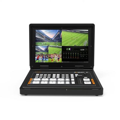 AVMATRIX PVS0403U 4-Channel SDI & HDMI Video Switcher Live Streaming with 10.1" FHD IPS LCD Monitor