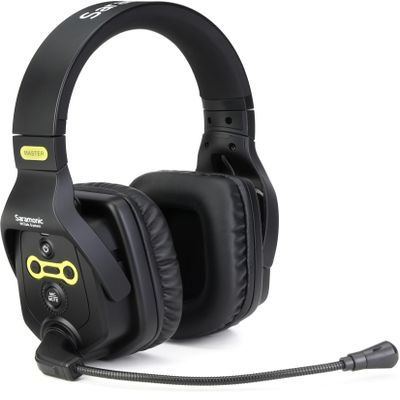 Saramonic WiTalk-DMH | Dual-Ear Wireless Intercom Master Headset for the WiTalk Intercom System & Carry Case