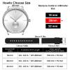 cobee 2 Pcs Silicone Watch Bands, Quick-Release Waterproof Soft Watch Straps with Black or Silver Stainless Steel Buckle Compatible with Smart Watch Sport Watch Wrist Straps for Men Women (20mm-Black) view 2