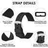 cobee 2 Pcs Silicone Watch Bands, Quick-Release Waterproof Soft Watch Straps with Black or Silver Stainless Steel Buckle Compatible with Smart Watch Sport Watch Wrist Straps for Men Women (20mm-Black) view 4
