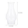 Glass Kerosene Lamp .08In X 3.14In Windproof Oil Lamp Cover Retro Style Replacement Lampshade for Decorative Lighting and Diy Oil Lamps view 3