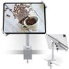 AboveTEK Anti Theft Locking Tablet Stand Holder - 360/320 POS Swivel - Lockable Tablet Security Stand Lock, Desktop Table Clamp Mount Fits 7 to 11 Inch iPad Fire Microsoft Galaxy Tab Google (Silver) view 1