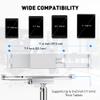 AboveTEK Anti Theft Locking Tablet Stand Holder - 360/320 POS Swivel - Lockable Tablet Security Stand Lock, Desktop Table Clamp Mount Fits 7 to 11 Inch iPad Fire Microsoft Galaxy Tab Google (Silver) view 3