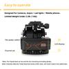OlyCelotti Pan Tilt Camera Mount, Motorized Tripod Head with Remote Control and Mobile Phone Clip for DSLR Cameras, Smartphones, Tripod (Limited Weight Under 2.2lb) view 4