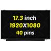 PEHDPVS 17.3" Screen Replacement for ASUS Strix Scar GL703GS-DS74 GL703GM-WS71 LCD Screen FHD 1920x1080 IPS 40Pin 144Hz Laptop Replacement Display Panel view 1