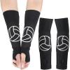 Minatee Volleyball Arm Sleeves Passing Hitting Forearm Sleeves with Protection Pads and Thumb Hole for Youth Girls Kids Women(1 Pair,12 Inch) view 1
