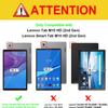 ALILANG Case for Lenovo Tab M10 HD 2nd Gen (TB-X306X) / Smart Tab M10 HD 2nd Gen (TB-X306F) 10.1" with Pen Holder & Multiple Viewing Angles, PU Leather Cover for Tab M10 HD 2nd Gen Case (Black) view 2