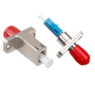 Duogalia Fiber Optic Adapter - 1 Pack FC Female to LC Female Connectors Hybrid Singlemode & SingleMode LC/UPC Male to ST/UPC Female Connector Hybrid Optical Adapter/Coupler, Flange