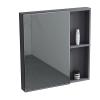 Bathroom Mirror Cabinet Wall Mount Medicine Cabinet Hanging Cabinet with Mirror Door Bathroom Wall Mirror Cabinet 21.6 * 25.5 INCH Aluminum Alloy Mirror Cabinet view 1