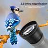67mm 2.2X Universal Teleconverter Telephoto Lens, Aluminium Alloy, Optical Glass with Coatings, Suitable for Close up Shoot view 4