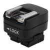 Hot Shoe Adapter with Extra PC sync Connection Port & 3.5mm Mini Phone Connection Port Camera for Flash Speedlite view 3