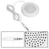 plplaaoo 3.5mm Mini Pillow Speaker, Portable Line in Speakers, Under Pillow Speaker for MP3 Phone, White view 3