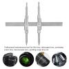 Camera Lens Spanner, Dual Tip Len Repair Wrench Stainless Steel Repairing Open Removal Tool Set DSLR Disassemble Maintenance Film Telescope Microscope Surveying Prism Spotting Scope 0.39 to 5.12Inches view 2