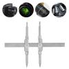Camera Lens Spanner, Dual Tip Len Repair Wrench Stainless Steel Repairing Open Removal Tool Set DSLR Disassemble Maintenance Film Telescope Microscope Surveying Prism Spotting Scope 0.39 to 5.12Inches view 3