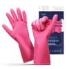 FMP Brands Cleaning Gloves, 3 Pairs Rubber Gloves for Washing Dishes, Non-Slip Dishwashing Gloves, Waterproof Reusable Latex Dish Gloves for Kitchen, Bathroom, Household, Gardening (Large, Pink) view 1