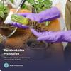 FMP Brands Cleaning Gloves, 12 Pairs Rubber for Washing Dishes, Non-Slip Dishwashing, Waterproof Reusable Latex Dish for Kitchen, Bathroom, Household, Gardening (Medium, Purple) view 4