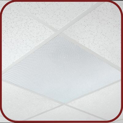 OWI Audio 2X2VG-IC670V10 in-Ceiling 70V Speaker on a 2X2 Full Grill Tile with Backcan, Up to 50W, 2-Way, Co-axial, 120-degree Dispersion