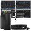 TechMagnet Trading Desktop PC, Intel Core i5 9th Gen, 16GB RAM, 512GB SSD + 4TB HDD, 4 New 24 LED Monitors, 2 Network Cards, Trading Platform Support, MTG Keyboard & Mouse Win 11 (Renewed) view 1