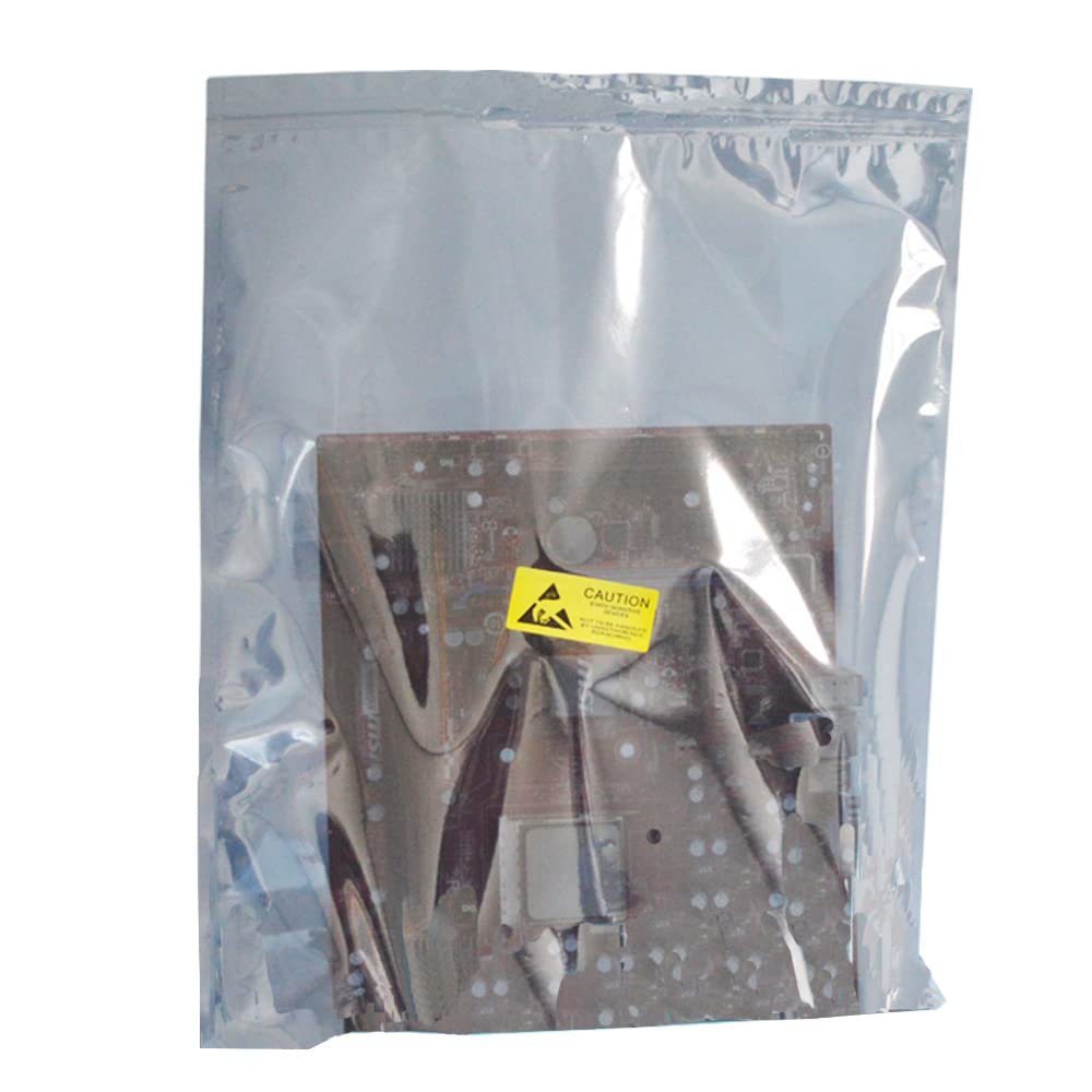 30pcs 11.8x15.7in(30x40cm) Anti Static Bags, ESD Bag Resealable Large Size for Motherboard HDD and Electronic Device,Anti-static Bag for Graphics Card