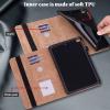 ALILANG Case for Samsung Galaxy Tab S8/S7 11 Inch (SM-X700/X706/T870/T875/T876B) with Pen Holder & Multiple Viewing Angles, Smart PU Leather Cover for Samsung Tab S8 Tablet Case-Brown view 4